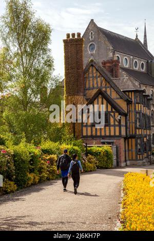 Grade II listed building, Castle Gates house home of the Shropshire Regimental Museum in the Shropshire county town of Shrewsbury England Stock Photo