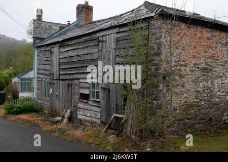 Old Barn near Erwood Bridge, Powys, Wales, UK Stock Photo