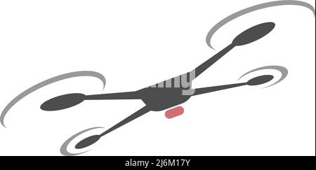 Drone icon logo design illustration vector template Stock Vector