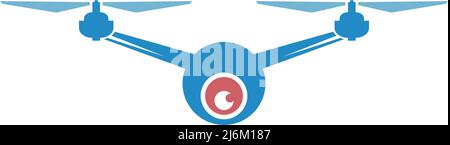 Drone icon logo design illustration vector template Stock Vector