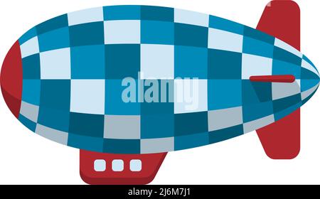 Colorful airship ( blimp ) vector illustration Stock Vector