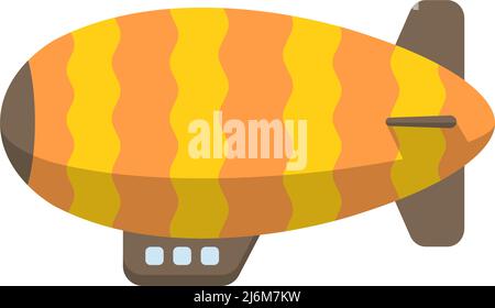 Colorful airship ( blimp ) vector illustration Stock Vector