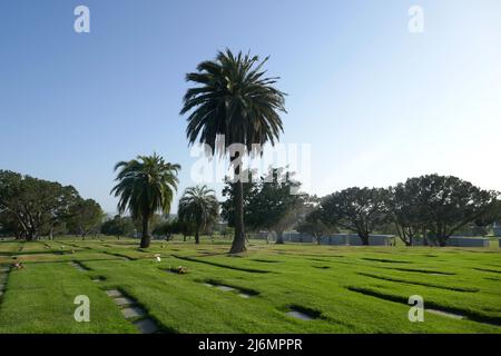 Inglewood, California, USA 29th April 2022 Inglewood Park Cemetery on April 29, 2022 in Inglewood, Los Angeles, California, USA. Photo by Barry King/Alamy Stock Photo Stock Photo