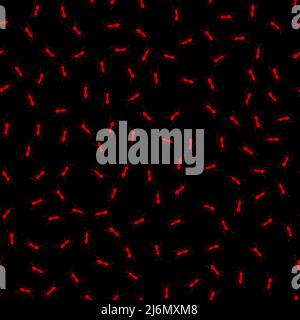 Vector Ants Seamless Pattern Stock Vector