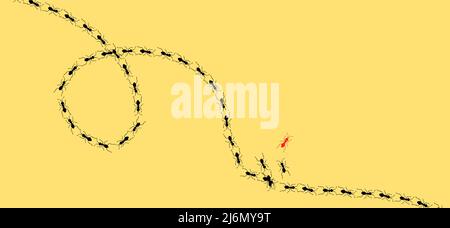 Vector Ants Seamless Pattern Stock Vector