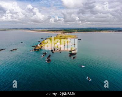 Ynys Llanddwyn, Anglesey. Stock Photo