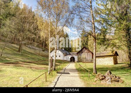 Traditional Austrian house, HDR Image Stock Photo