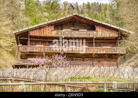 Traditional Austrian house, HDR Image Stock Photo