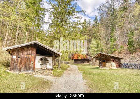 Traditional Austrian house, HDR Image Stock Photo