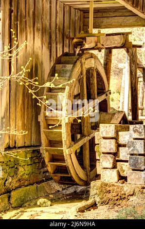 Traditional Austrian house, HDR Image Stock Photo