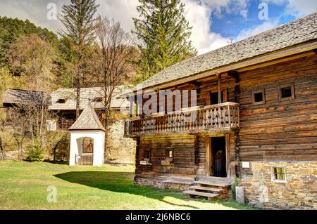 Traditional Austrian house, HDR Image Stock Photo