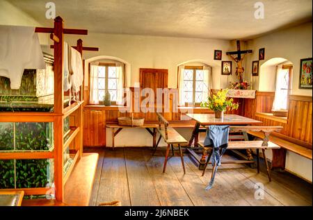 Traditional Austrian house, HDR Image Stock Photo