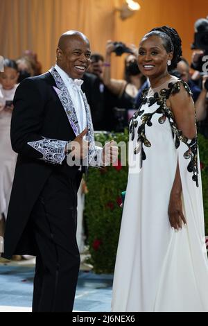 Eric Adams, Tracey Collins at arrivals for Met Gala Costume Institute Benefit and Opening of In America: An Anthology of Fashion - Part 5, The Metropolitan Museum of Art, New York, NY May 2, 2022. Photo By: Kristin Callahan/Everett Collection Stock Photo