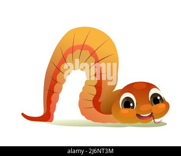 Cute Snake Cartoon Vector Illustration. Cute Snake Cartoon Character 