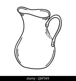 Jug of milk icon, outline style Stock Vector Image & Art - Alamy