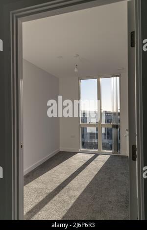 internal view over Watford City Centre from high rise flat Stock Photo ...