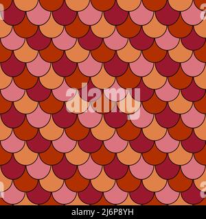 Summer seamless fish scales pattern for fabrics and textiles and packaging and gifts and cards and linens and kids Stock Photo