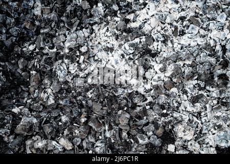 Charcoal. Like Yin-Yang. Abstract background image. Black and white. Stock Photo
