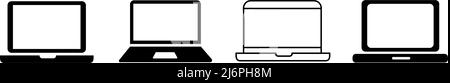 laptop mock up apple smart devices Stock Vector