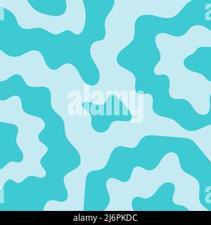 Abstract vector background, acrylic fluid art imitation. Pastel colors, liquid paint. Blue colors. Modern template for banner, design and decor Stock Vector