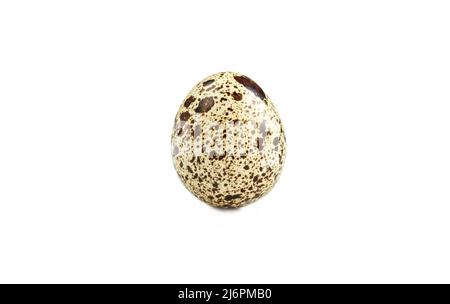 Small quail egg isolated on white background Stock Photo