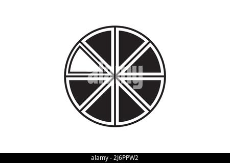 Pizza fractions. Pie fraction or fractional pizzas on slices equivalent ...