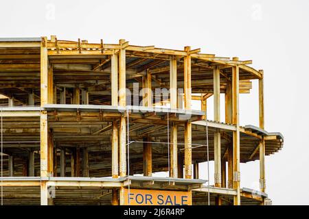 The steel frame, the half built site Stock Photo - Alamy