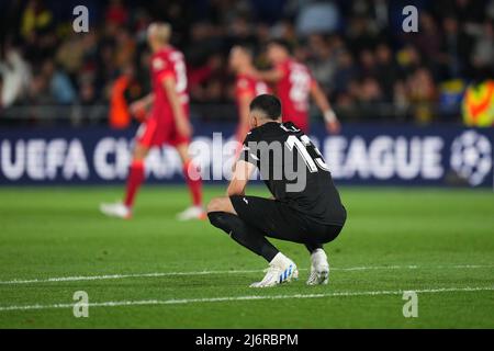 Villarreal, Spain. 03rd May, 2022. Geronimo Rulli of Villarreal CF during the UEFA Champions League match between Villarreal CF v Liverpool FC played at La Ceramica Stadium on May 3, 2021 in Villarreal, Spain. (Photo by Colas Buera / PRESSINPHOTO) Credit: PRESSINPHOTO SPORTS AGENCY/Alamy Live News Stock Photo