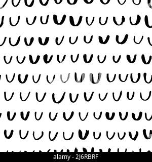 Black simple scale element vector seamless pattern Stock Vector