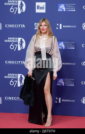 Rita Rusic attends the red carpet of the 67th Premi David di Donatello