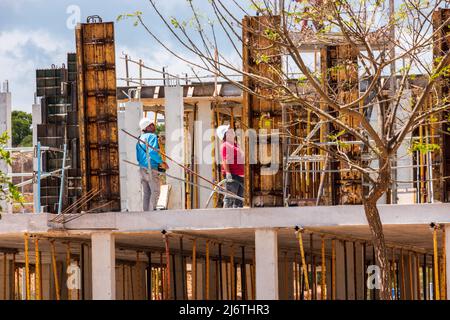 building site workers Stock Photo