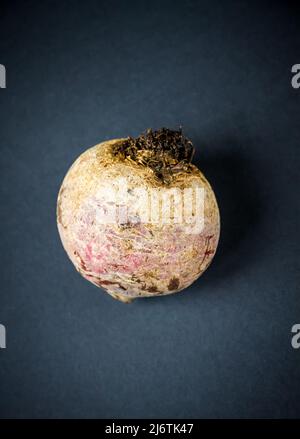 Fresh organic beetroot on a black table background Stock Photo