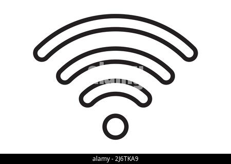 Wi Fi symbol signal connection. Vector wireless internet technology sign. Wifi network communication icon. Radio antenna design. Stock Vector