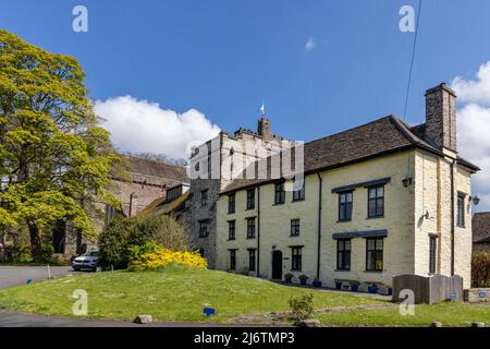 The Deanery at Brecon Cathedral in the welsh town of Brecon, Brecon Beacons National Park, Powys, Wales Stock Photo