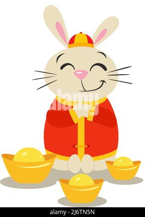 Happy new year 2023, Chinese new year, Year of the Rabbit, Zodiac