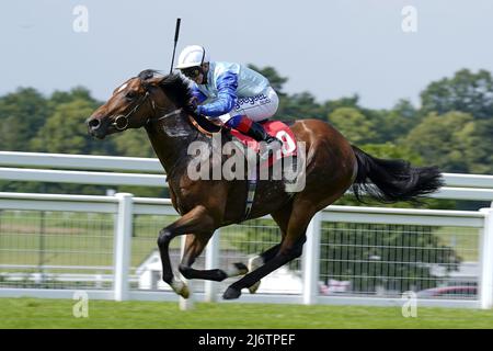 File photo dated 02-07-2021 of Marco Ghiani riding Sonny Liston wins The Irish Stallion Farms EBF Novice Stakes at Sandown Park racecourse, Esher. Sonny Liston can floor his rivals for the in-form Charlie Hills in the Homeserve Dee Stakes at Chester. Issue date: Wednesday May 4, 2022. Stock Photo