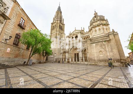View of Catedral de Toledo famous religious monument in Spain Stock Photo