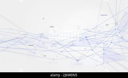 Cluster analysis polygons plexus structure business presentation, computer intelligent technologies, digital analytics of big data concept information Stock Vector