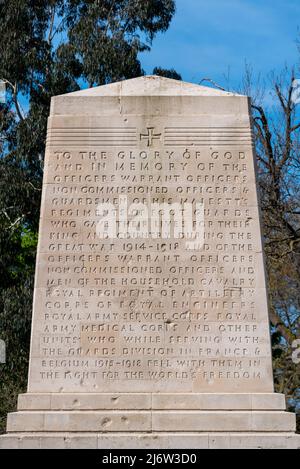 Household Division War Memorial on Horse Guards undergoing maintenance ...
