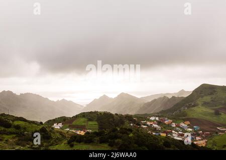 Anaga north forest in Tenerife island, Canary islands, Spain. Stock Photo