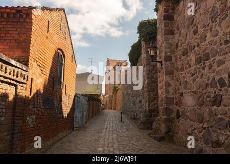 Old medieval city wall in Templin, Germany Stock Photo