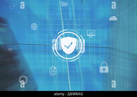 Concept Data Security. Security of personal data and information. Stock Photo