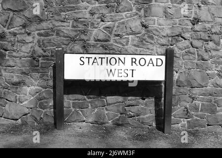 Penmaenmawr Railway Station North Wales Stock Photo