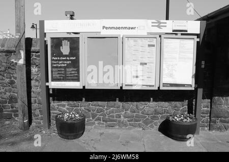 Penmaenmawr Railway Station North Wales Stock Photo