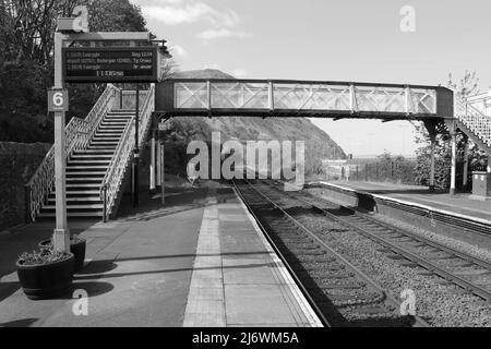 Penmaenmawr Railway Station North Wales Stock Photo