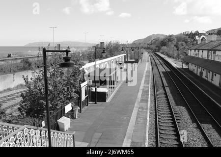 Penmaenmawr Railway Station North Wales Stock Photo