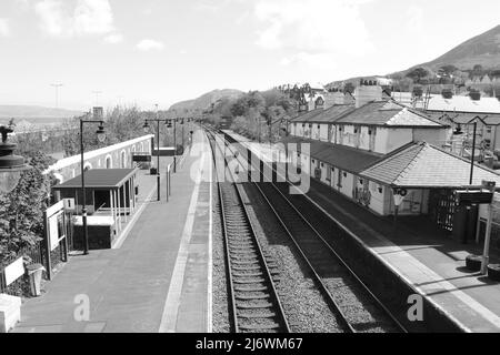 Penmaenmawr Railway Station North Wales Stock Photo