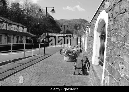 Penmaenmawr Railway Station North Wales Stock Photo