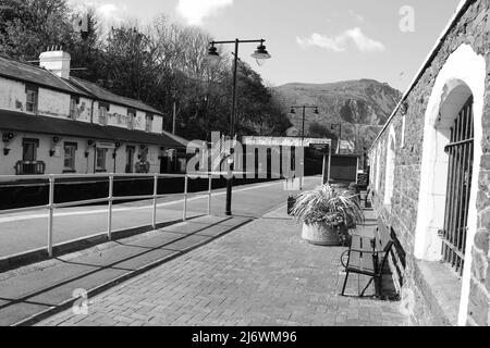 Penmaenmawr Railway Station North Wales Stock Photo