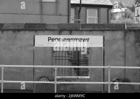 Penmaenmawr Railway Station North Wales Stock Photo